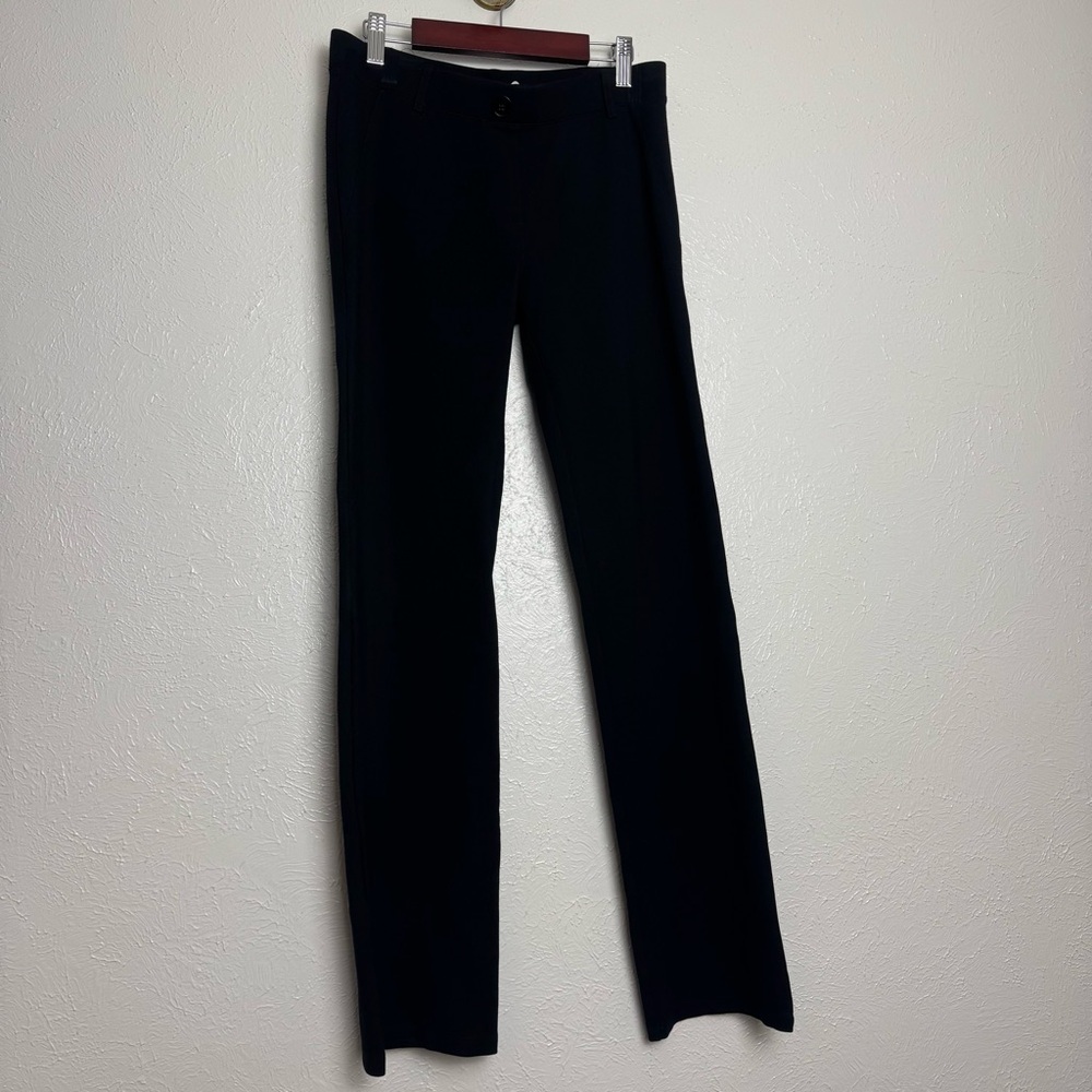 Betabrand Women's Black Pull On Straight Leg Work Trouser